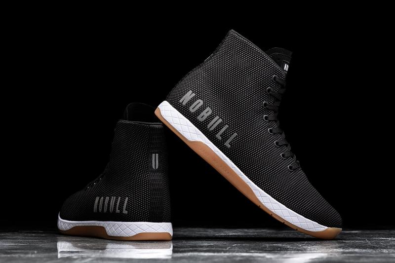 Men's Nobull High-Top Gum Trainers Black | SG Z2397U